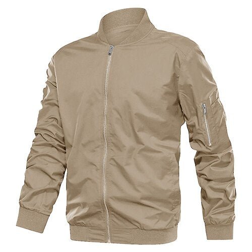 Autumn Men's Lightweight Bomber Jacket Coat Mens Spring Casual  Jackets Students Baseball Style Coats Outerwear Boys