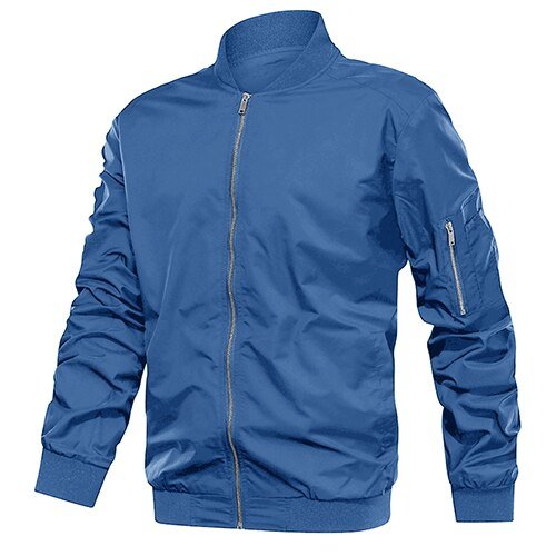 Autumn Men's Lightweight Bomber Jacket Coat Mens Spring Casual  Jackets Students Baseball Style Coats Outerwear Boys