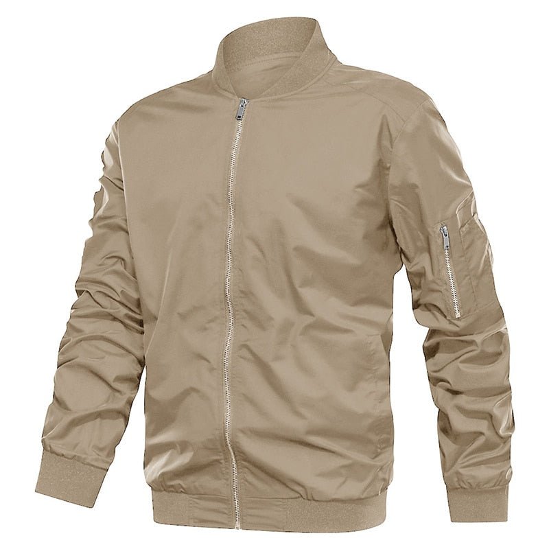 Autumn Men's Lightweight Bomber Jacket Coat Mens Spring Casual  Jackets Students Baseball Style Coats Outerwear Boys