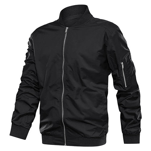 Autumn Men's Lightweight Bomber Jacket Coat Mens Spring Casual  Jackets Students Baseball Style Coats Outerwear Boys